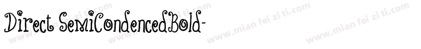Direct SemiCondencedBold字体转换